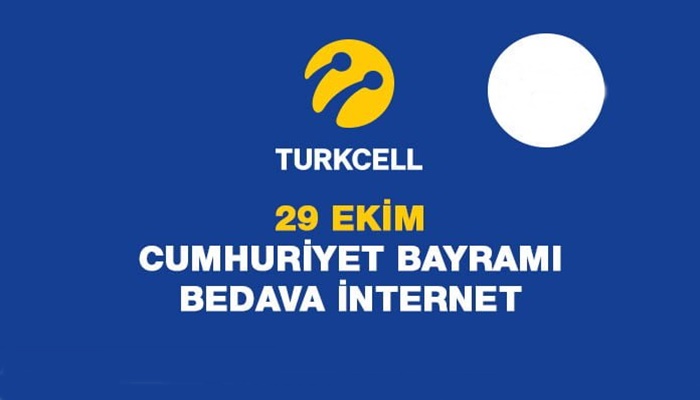 Turkcell Bedava İnternet 29 Ekim Kampanyası